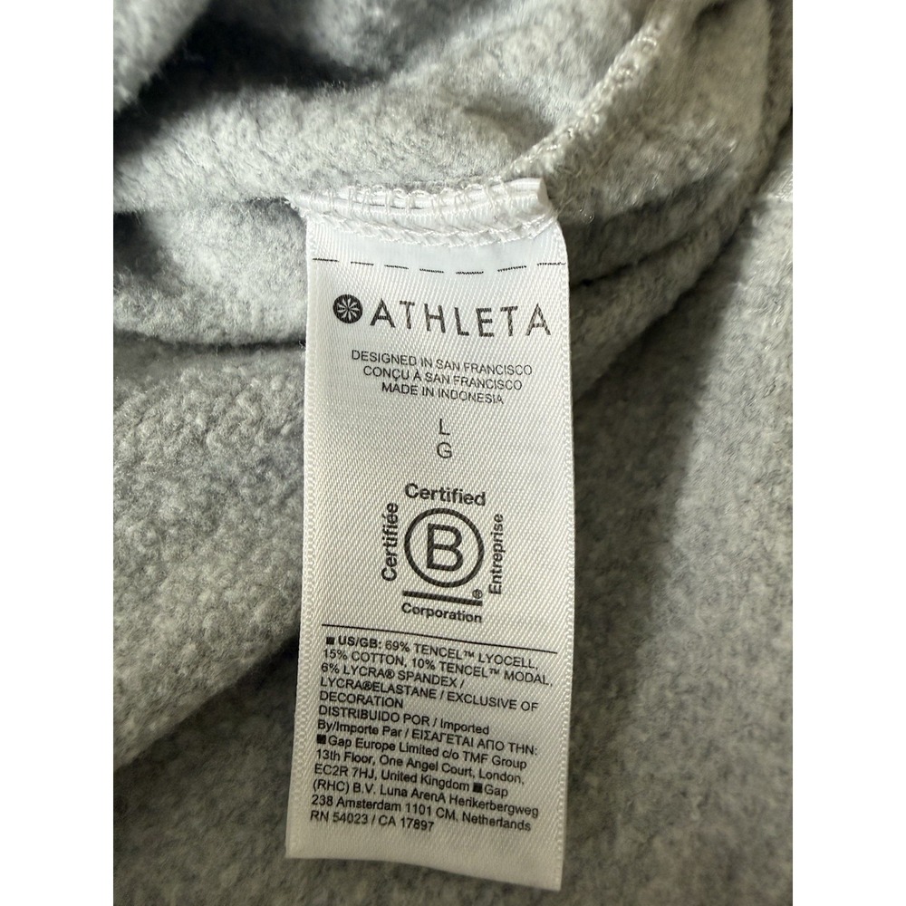 Athleta Women's Lot 2 Sweatshirts Heather Gray /Camo Size Large Pullover Crew - Picture 12 of 12